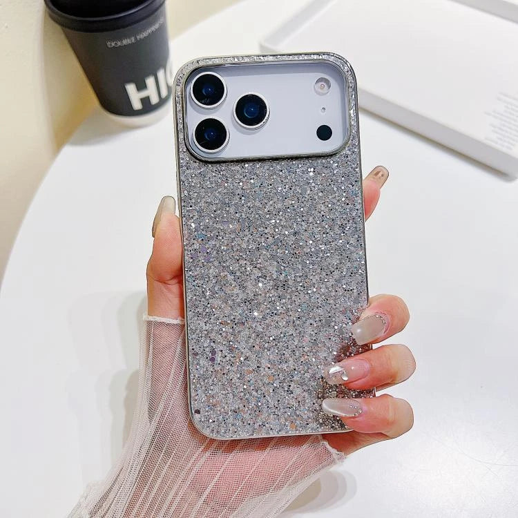 Glitter Shiny Bling Hard Case for iPhone 17 Pro - Black
