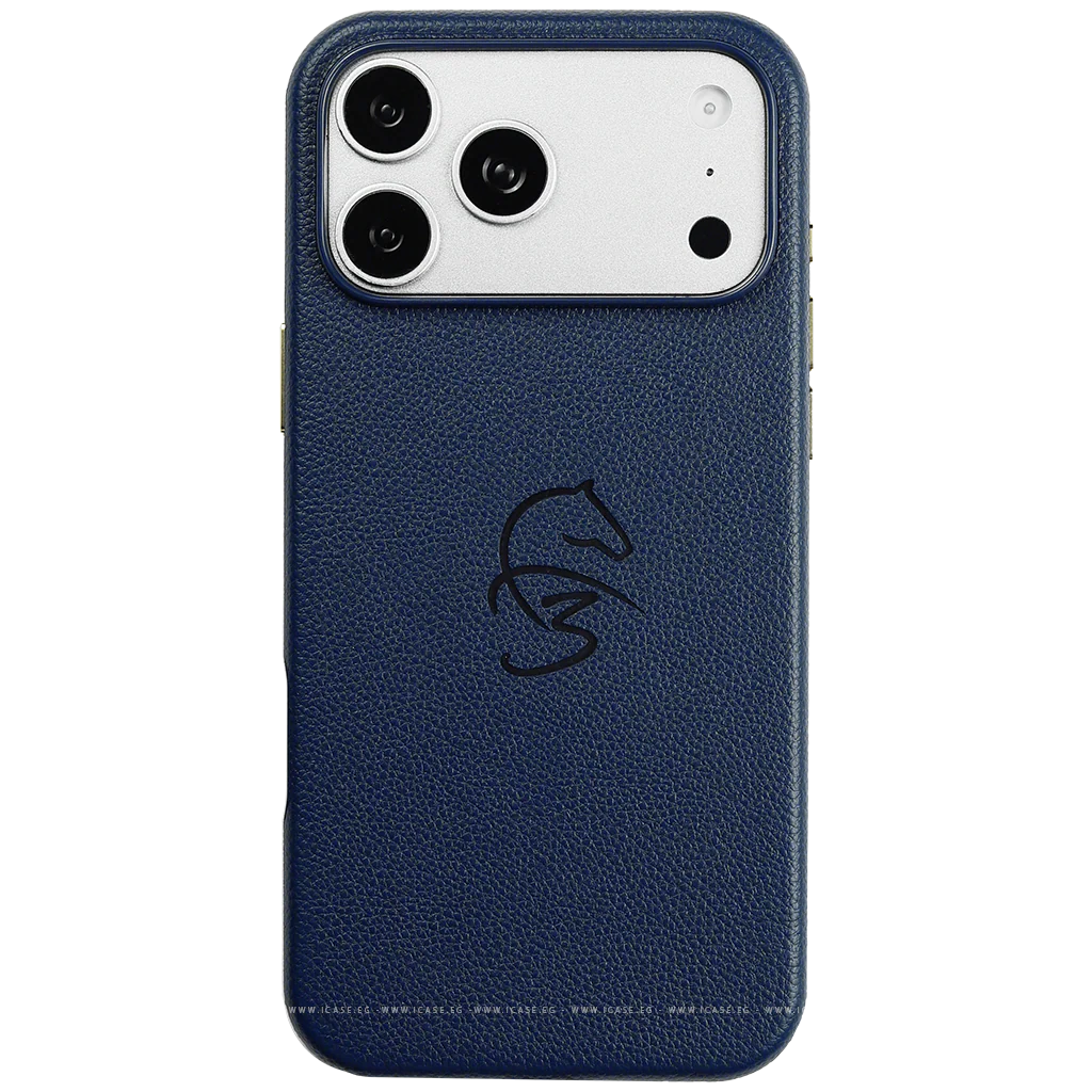 Minimal Leather Logo Case For iPhone - F3