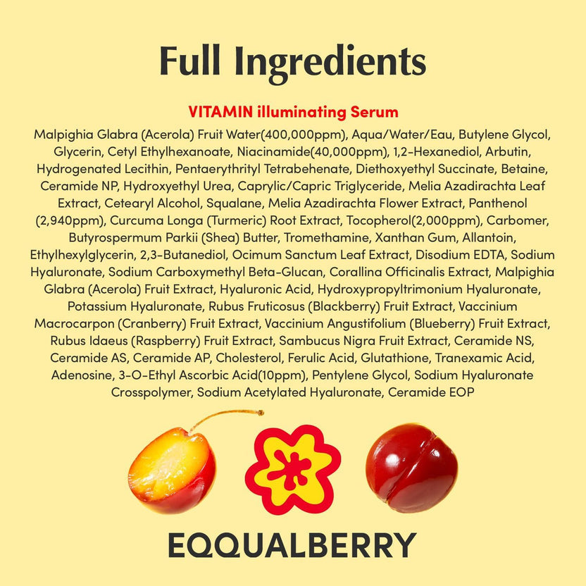 EQQUALBERRY Vitamin Illuminating Serum 30 ml