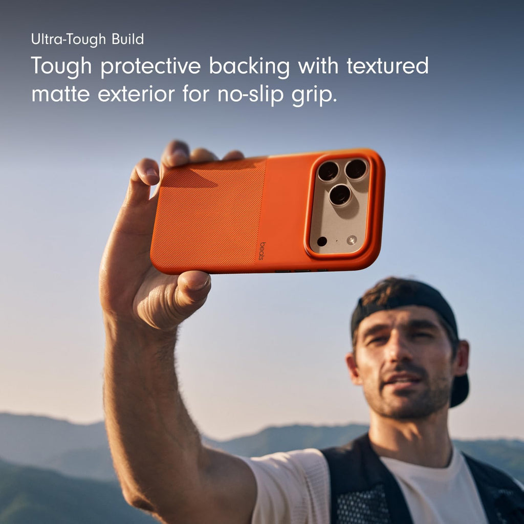 Beats iPhone Rugged Case with MagSafe & Camera Control, Scratch & Drop Tested, Matte Texture with Microfibre Lining