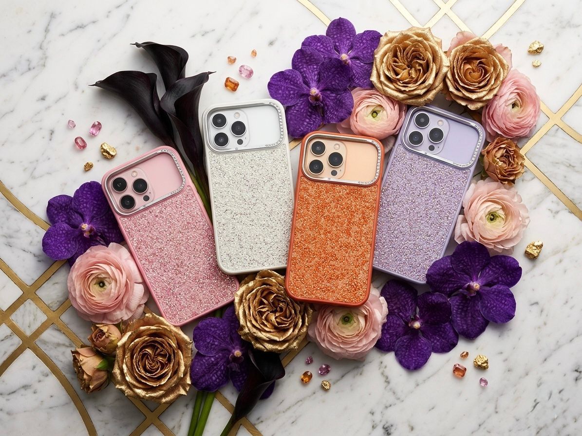 Glitter Shiny Bling Hard Case for iPhone 17 Pro - Black