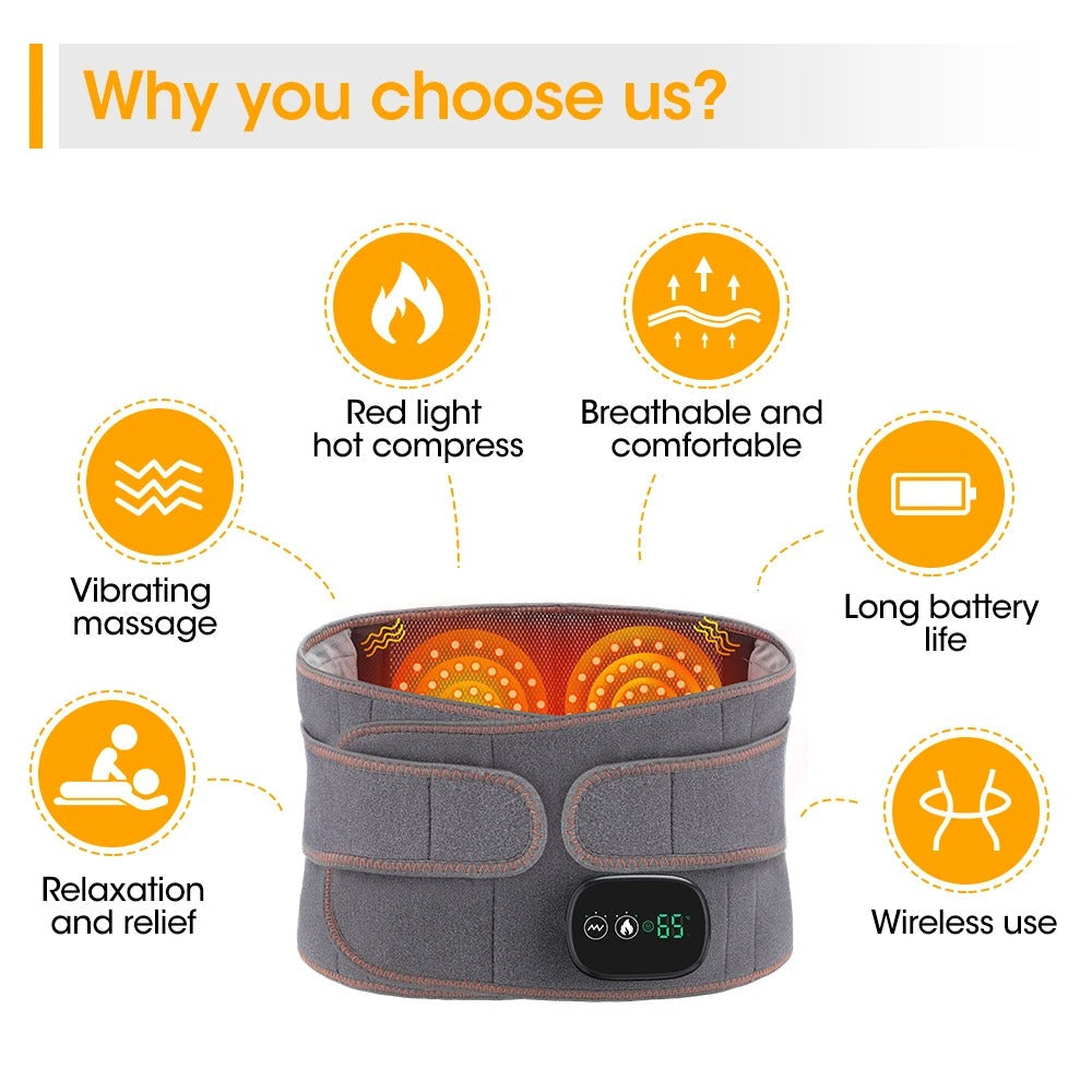 Electric Heating Waist Massager Belt For Back Pain